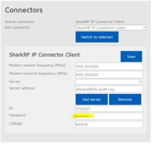 SharkRF IP Connector Protocol server